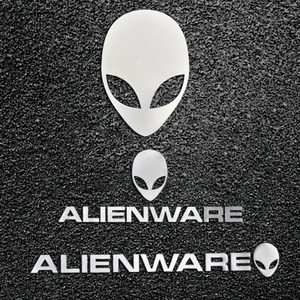 001人付款淘宝外星人logo标志金属贴 alienwar笔记本电脑贴纸 显示器