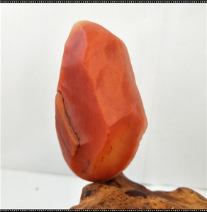 天然戈壁石 新疆金丝玉 地表玉化籽料 鸿运当头红冻细料 精品原石