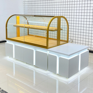 面包柜面包展示柜中岛柜蛋糕店边柜商用玻璃烘焙样品柜糕点柜货架