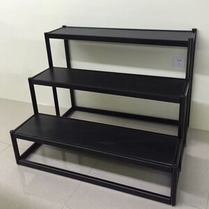 花店梯形台阶式货架拆装花架鲜花展示架楼梯式架花筒展柜礼品展架