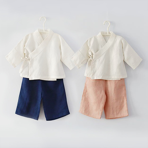 C 0536 智恩纸样儿童家居服日系睡衣起居服套装宽松汉服1:1牛皮纸