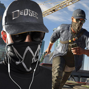 看门狗2watch dogs马 cos马库斯.哈洛维帽子面罩/口罩看门狗周边
