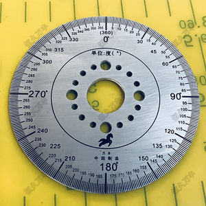 刻度盘精密测量工具机械配件360度量角器70x14x2a040直销恒久万丰
