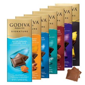 【新品】歌帝梵GODIVA黑巧克力片90g片排块进口醇享系列零食食物