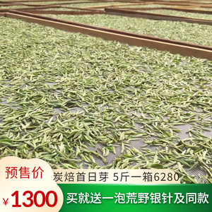 【2022年茶园银针预售】首采日晒炭焙福鼎磻溪白茶正品手工500g