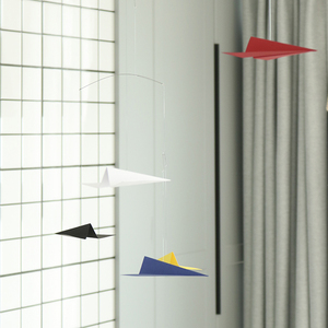 房间吊饰艺术装饰创意平衡挂件纸飞机天花板空中幼儿园走廊挂饰