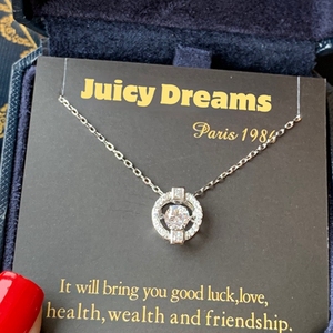 法国juicy dreams水晶心动心跳 可跳动 925银许愿成真 项链银饰