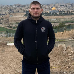 ufc小鹰哈比布拉链开衫连帽衫外套卫衣休闲运动春秋薄款mma拳击