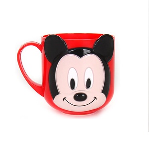 韩国进口正品米奇儿童漱口杯米妮米奇洗漱杯宝宝牙杯立体卡通杯