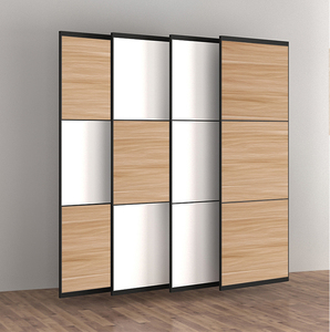 定制推拉衣柜门滑移平开门北欧现代简约烤漆生态板实木衣橱门定做