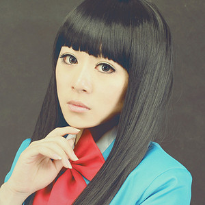 紫翼 好想告诉你 黑沼爽子 黑灰色100cm cos假发直发