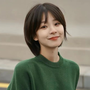 假发短发女日常修颜减龄新款日系圆脸波波头高温丝全头套式假发套