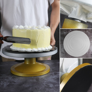 12寸塑钢蛋糕裱花转台 diy翻糖装饰用具防滑转盘器具30cm烘焙工具
