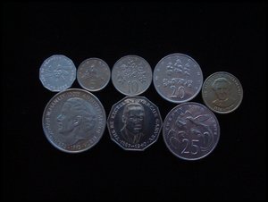 外国硬币,美洲,牙买加8枚套(1987一1993年)(非常稀少)三
