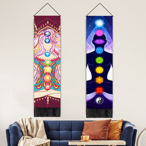 波西米亚瑜伽打坐能量挂毯卧室房间装饰悬挂件挂画冥想大背景挂布
