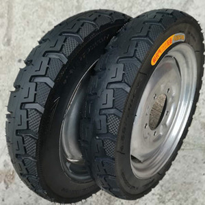 500-12三轮车实心轮胎免充气防爆胎摩托三轮车免安装轮子防刺外带