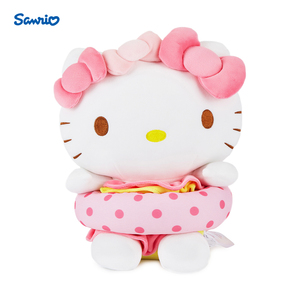 sanrio三丽鸥hello kitty可爱夏日沙滩风游泳圈凯蒂猫节日礼物