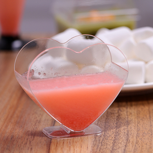 新品特价 心形慕斯杯 木糠杯 提拉米苏杯 果冻杯布丁杯 20个