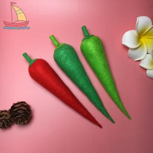 不织布手工布艺/辣椒成品/蔬菜/儿童手工玩具过家家仿真食物