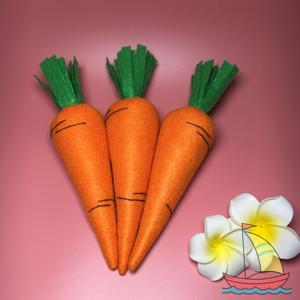 【扬帆起航】不织布布艺成品/胡萝卜/儿童手工玩具过家家仿真食物