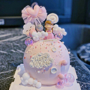 网红创意梦幻女神少女宝宝公主生日蛋糕哈尔滨长春吉林天津配送