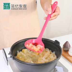 日本进口尖嘴汤勺塑料烹饪勺耐高温火锅勺稀饭勺章鱼小丸子工具勺