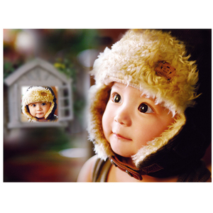 文梅森大眼睛宝宝bb画报漂亮宝宝图片海报婴儿新生墙贴备孕胎教画