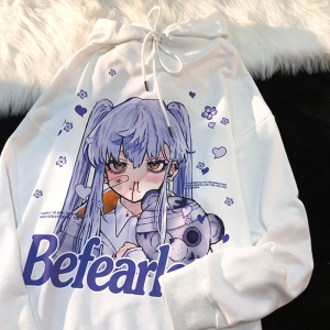 卫衣女宽松学生动漫