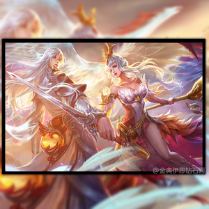 古风凤求凰钻石画满钻新款2021定制情侣人物5d点钻十字绣卧室客厅