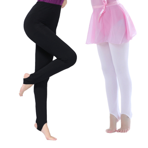 儿童舞蹈裤脚蹬裤女踩脚裤舞蹈练功裤春秋舞蹈裤子秋季女童紧身裤