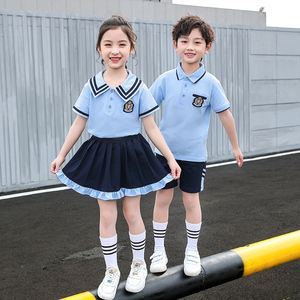 小学三年级夏季校服男