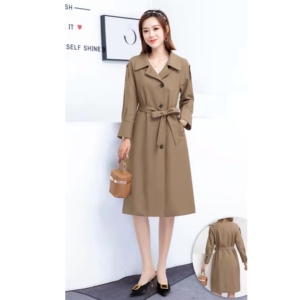 雅达丝妮y13t019秋装2021新款时尚蝙蝠袖中长款风衣外套女装上衣0人