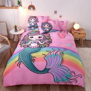儿童床品美人鱼