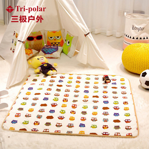 室内儿童帐篷垫子圆形地毯方形地垫婴儿爬行益智卡通玩具屋垫子
