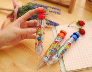 按动八色荧光笔