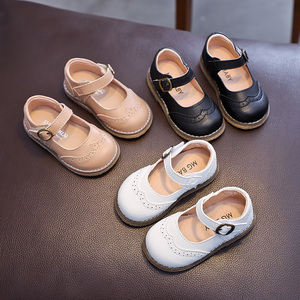 儿童浅口皮鞋