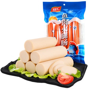 双汇超市海鲜风味香肠40g*10支/鱼肉火腿肠50g*5支袋装烧烤肠零食