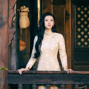 景甜司藤同款旗袍敬酒礼服改良年轻款民国少女复古长袖年会连衣裙