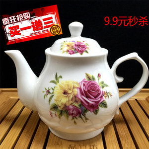 陶瓷大小号茶壶单壶泡茶家用客厅大容量过滤泡茶壶耐热凉水壶中式
