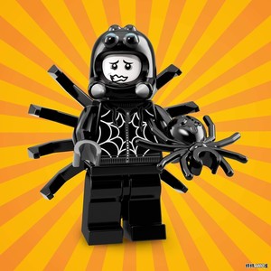 lego 71021 乐高积木玩具 人仔抽抽乐第18季 #9 蜘蛛人 蜘蛛装