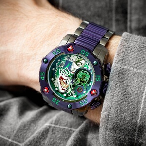 invicta dc comics joker 小丑联名手表 限量版大表盘石英男腕表