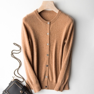 对襟毛衣外套女短款