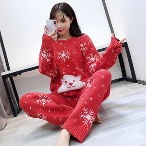 圣诞珊瑚绒睡衣