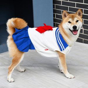 jk日系制服学院风宠物猫猫咪狗狗泰迪柯基法斗柴犬衣服百褶裙子