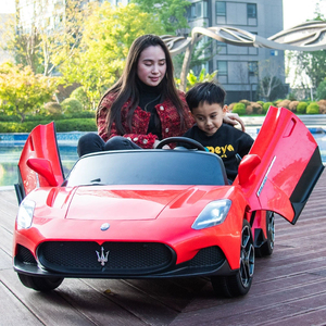 玛莎拉蒂儿童电动汽车超大号四轮玩具可坐大人亲子双座小孩电动车