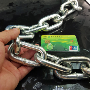 10mm 加粗 镀锌铁链 铁索锁链锁链条 防盗大链条 狗链 粗长铁链