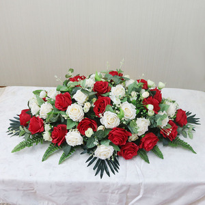 仿真花假花会议桌花主持人讲台花餐桌茶几圆桌装饰花定制武汉同城