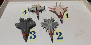 DIE飞机合金模型F35 F14 F15 F18和陆德ROAD F16战斗机怀旧收藏