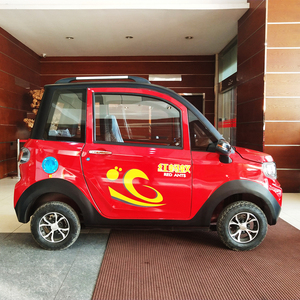 全封闭新款红蚂蚁酷霸电动四轮车家用小型女士代步电瓶车