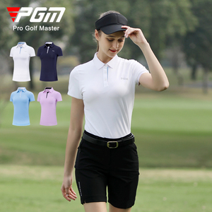 PGM高尔夫服装女夏季上衣短袖t恤球服速干运动衣服女装